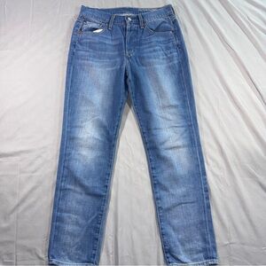 Outerknown Jeans Womens 27 Blue S.E.A. Slim Straight Button Fly Denim Made USA